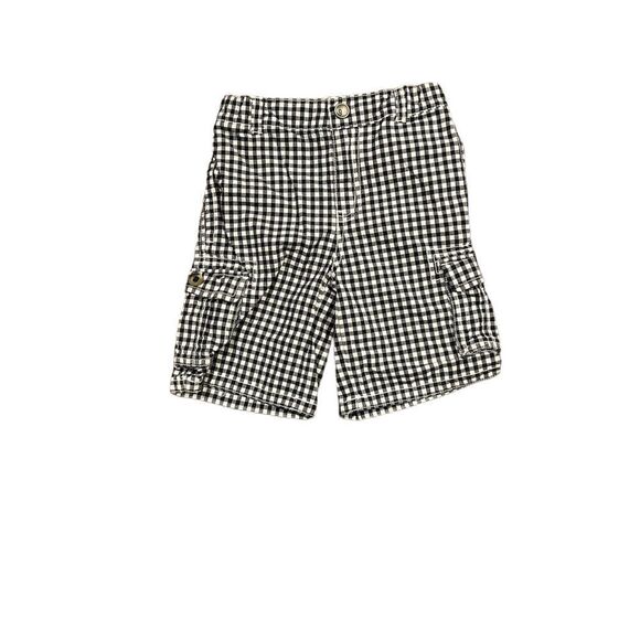 Gymboree size 4t boys black & white adjustable waist shorts. - Picture 1 of 6